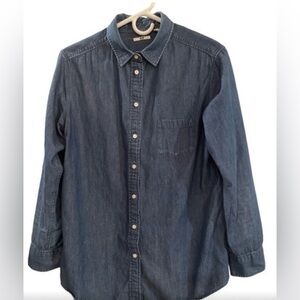 Uniqlo Women’s Blue Denim Shirt XL